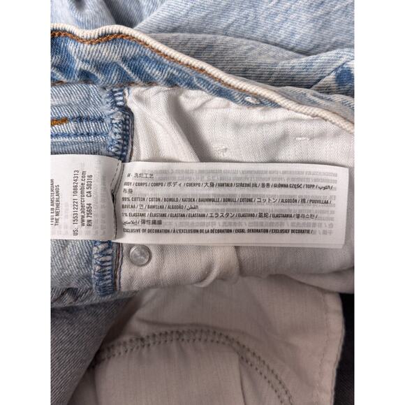 Abercrombie & Fitch Light Blue Straight Leg Jeans - Picture 7 of 7